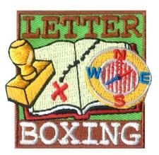 Letter Boxing Sew-On Fun Patch