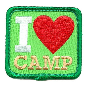 I Love Camp Fun Patch