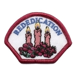 Rededication(pink candle) Fun Patch