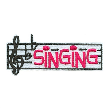 Singing Iron-On Fun Patch