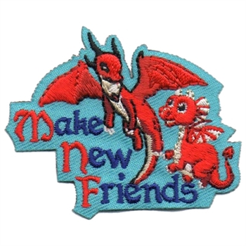 Make New Friends Dragons Fun Patch