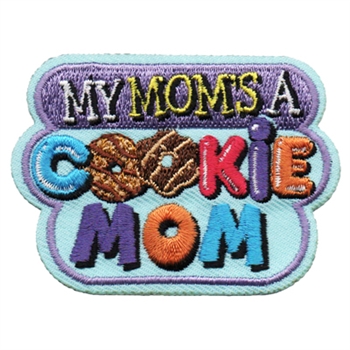 My Mom's a Cookie Mom (Blue) Fun Patch