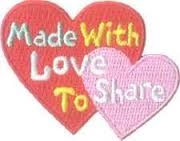 Made with Love to Share Fun Patch