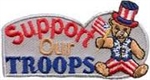 Support Our Troops Sew-On Fun Patch
