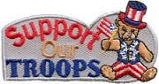 Support Our Troops Sew-On Fun Patch