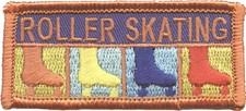 Roller Skating (orange) Sew-On