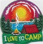 I love to Camp Fun Patch