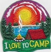 I love to Camp Fun Patch