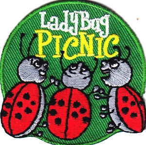 Ladybug Picnic Sew-On Fun Patch