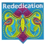 Girl Scout Rededication Sew-on Patch - Butterfly
