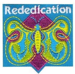Girl Scout Rededication Sew-on Patch - Butterfly