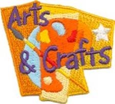 Arts and Crafts Sew-On Fun Patch (orange)