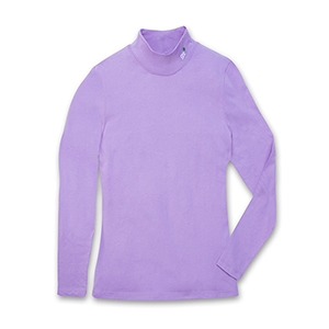 Mock Neck Long-Sleeve Shirt - Orchid