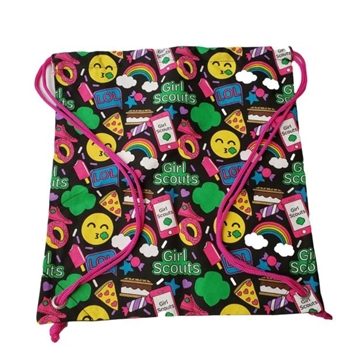 Girl Scout Emoji Drawstring Bag