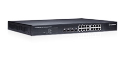 GeoVision GV-POE1611 16 port Gigabit 802.3at Web Management PoE Switch