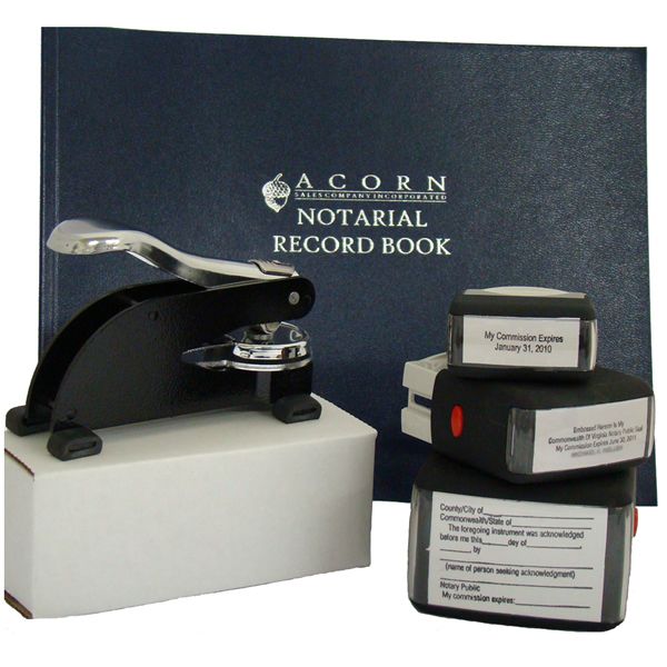 Deluxe Notary Package - Notary Seals - Acorn Sales