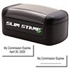 Slim Pre-Inked Commission Expiration Stamp