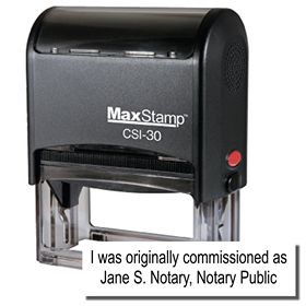 Self Inking Original Commissioned As Stamp