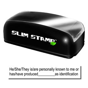 Slim Pre-Inked Stamp Identification Notary Stamp