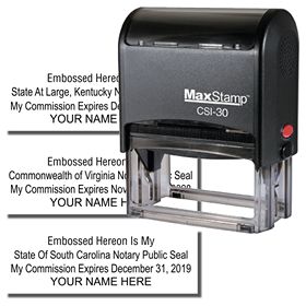 Self Inking Embossed Hereon Stamp