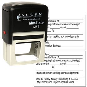 Self Inking Acknowledgment Stamp