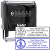 Self Inking State Seal Notary Stamp