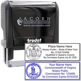 Self Inking State Seal Notary Stamp