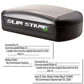 Slim Pre-Inked Original Document Stamp