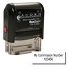 Self Inking Commission Number Stamp