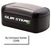 Slim Pre Inked Commission Number Stamp