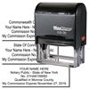 Self Inking Commission ID Stamp