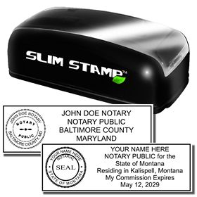 Slim Pre Inked Combination Stamp