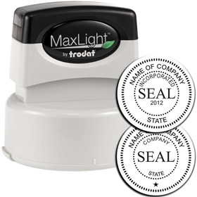 MaxLight Pre Ink Company Seal Stamp