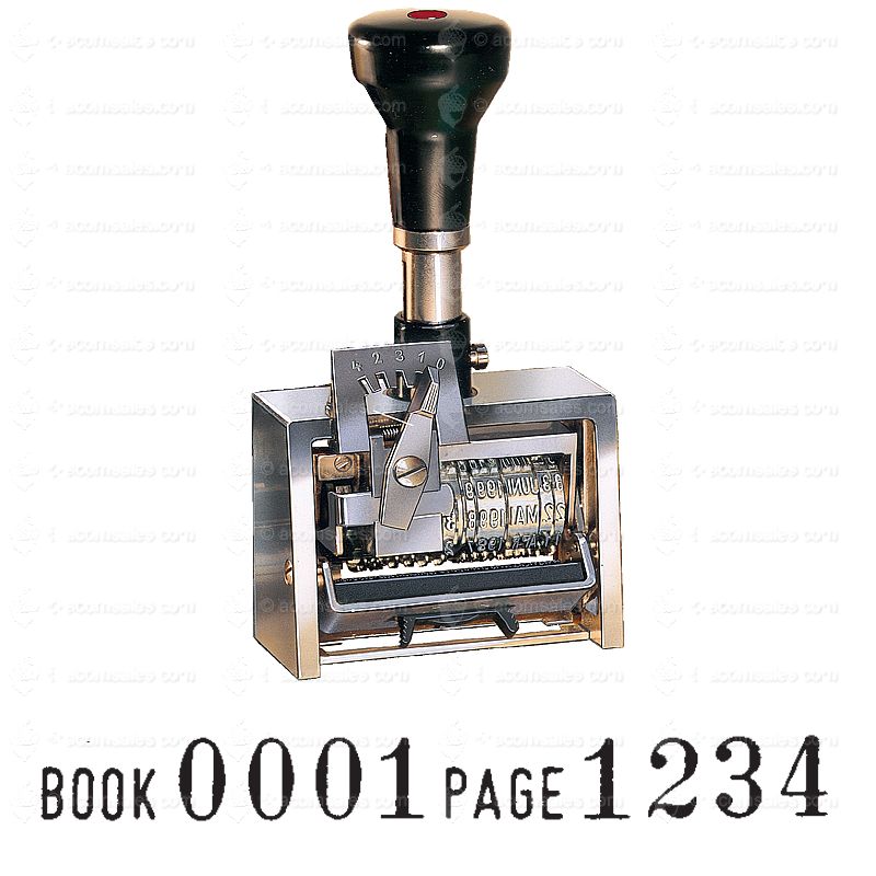 Book and Page Number Machine