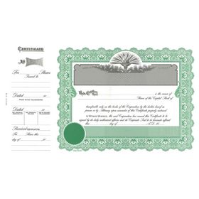 Capital Stock Certificate - Goes 6136