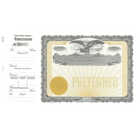 Goes 70 Preferred Stock Certificate Form