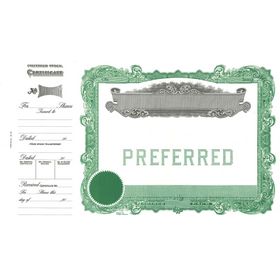 Goes 178 Preferred Stock Certificate