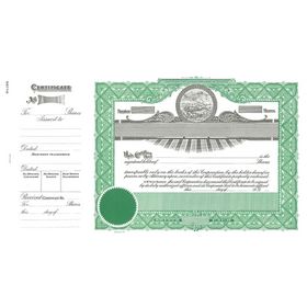 Kansas Stock Certificate - Goes 199