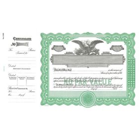 Goes 390 No Par Value Stock Certificate