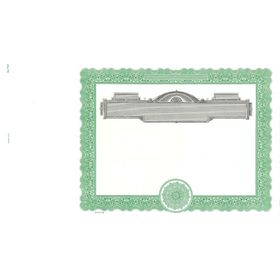 Goes 732 Blank Stock Certificate