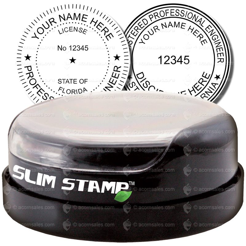 Slim Pre Inked Rubber Stamp PE Stamps Online Acorn Sales