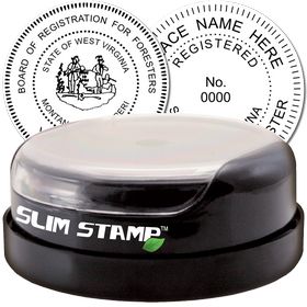 Forester Slim Pre-Inked Rubber Stamp of Seal