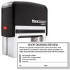 Self Inking Shop Drawing Review Stamp