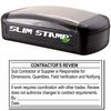 Slim Pre Inked Contractor's Review Stamp