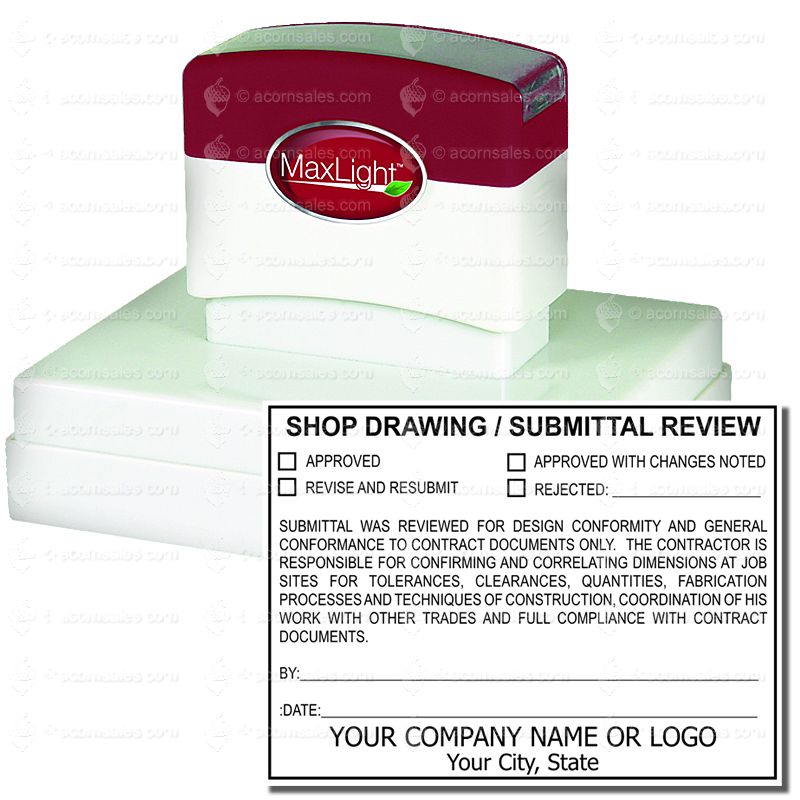 Xstamper Custom Endorsement Pre-inked Stamp - Custom Message Stamp