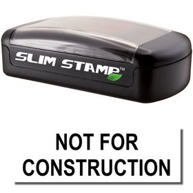 Slim Pre-Inked Not For Construction Stamp