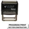 Self Inking Progress Print Stamp