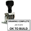 Regular Drawing Complete Date Stamp