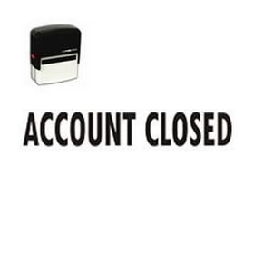 Self-Inking Account Closed Stamp