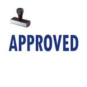 Approved Rubber Stamp